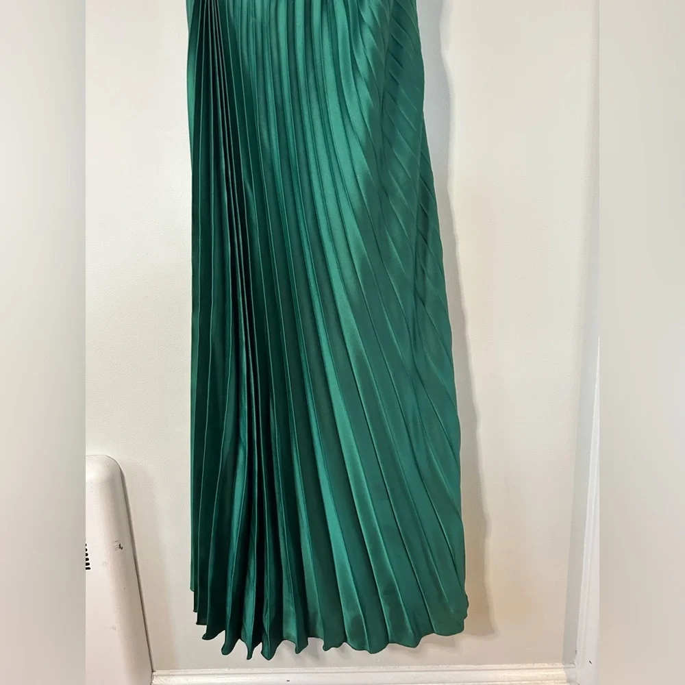 Abercrombie & Fitch One Shoulder Green Dress - Picture 4 of 8